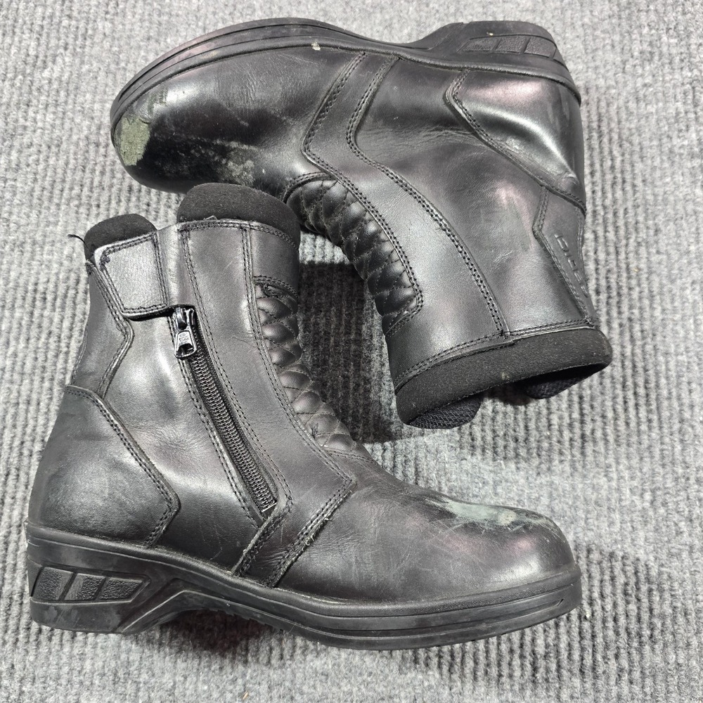 Sedici‎ Riding Boots Womens Size 10 Black Leather Ankle Lined Padded Cushioned